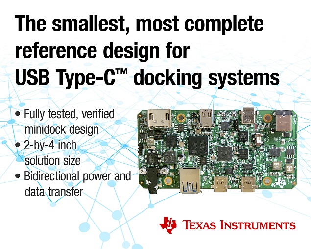 TI’s USB Type-C docking system design can cut solution size in half